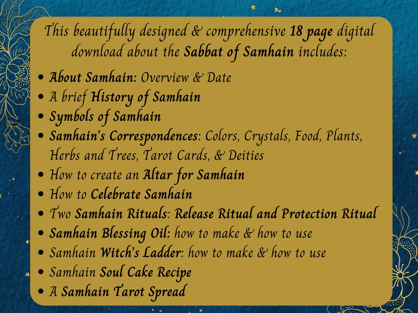 Samhain Grimoire Printable, How to Celebrate Samhain, Halloween Ritual, Pagan Sabbat Book of Shadows Pages, Witch's New Year